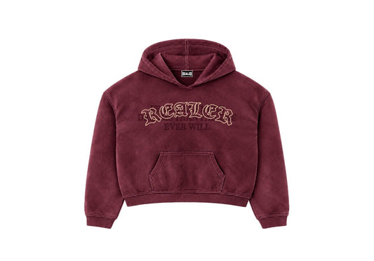 REALER BURGUNDY HOODIE